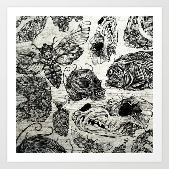 Bones and Co Art Print