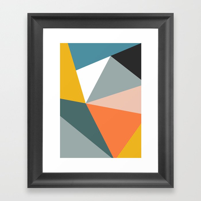 Modern Geometric 33 Framed Art Print
