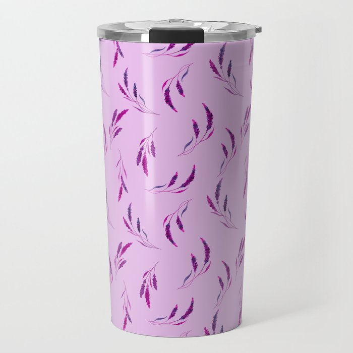Lavender Floral pattern | Purple and lavender color palette Travel Mug