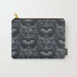 Gothic lace-bats-black Carry-All Pouch