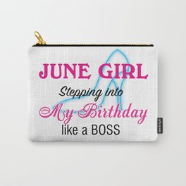 June Girl Birthday Carry-All Pouch
