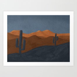 Evening Desert Art Print