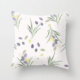 PRINT RAPPORT BUNCH OF FLOWERS LILACS Throw Pillow