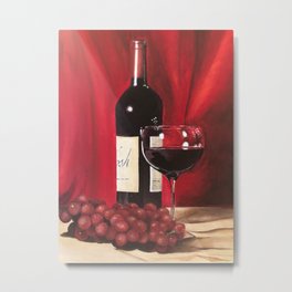 Red Wine, Still Life Metal Print