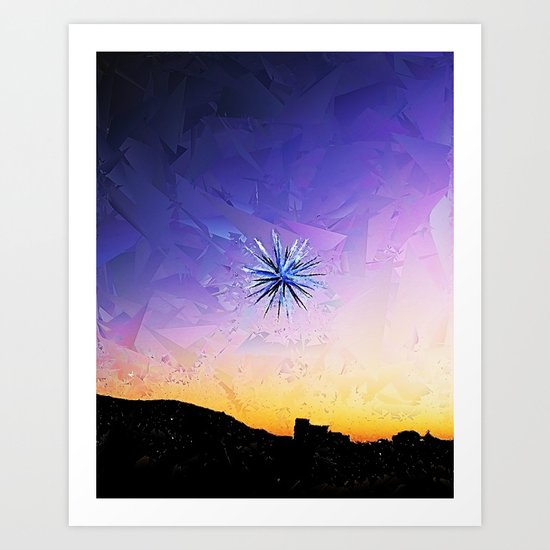 Star Over Bethlehem Abstract Art Print