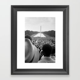 Civil rights march on Washington DC 1963 Framed Art Print