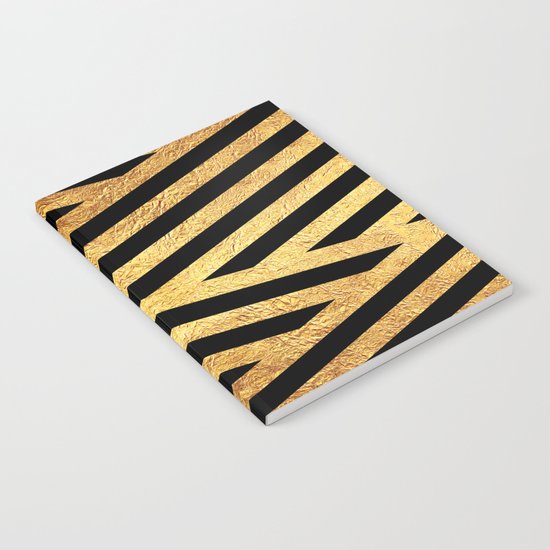 Gold and Black Notebook