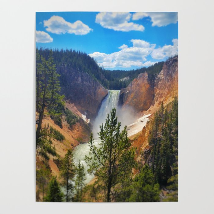 Yellowstone Lower Falls Poster