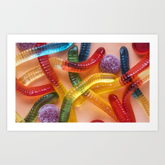Colorful Sweet Candy Art Print