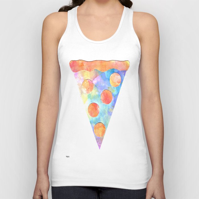 Psychedelic Pizza Party Tank Top