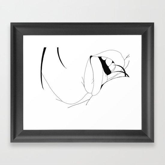 Mouth Framed Art Print