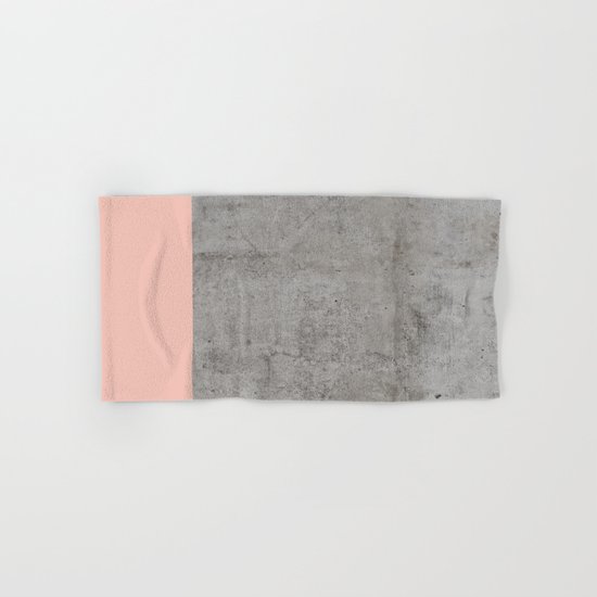 Pale Pink on Concrete Hand & Bath Towel