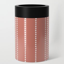 Ethnic Spotted Stripes in Peach Can Cooler