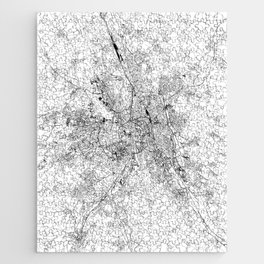 Toulouse White Map Jigsaw Puzzle