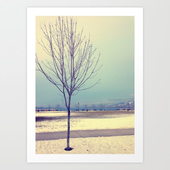 Okanagan Winter Blues Art Print