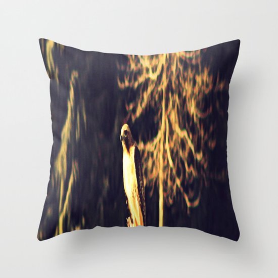 Peregrine Falcon Throw Pillow
