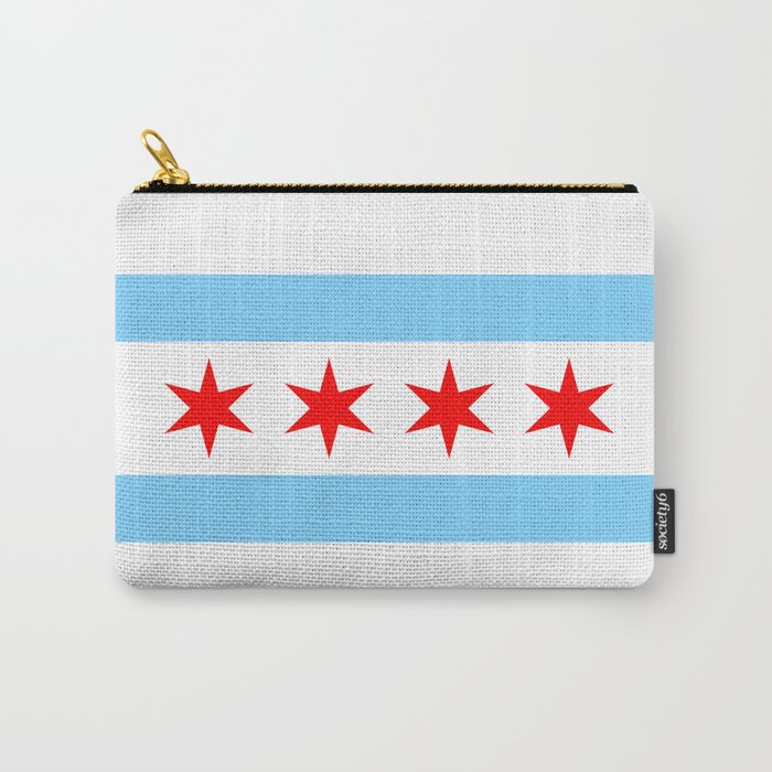 Chicago Flag Carry-All Pouch