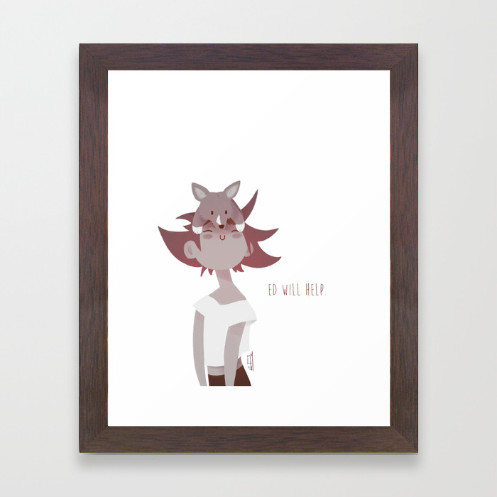 Get Wallpaper Ed And Ein Cowboy Bebop Framed Art Print By Erika Medina Society6 For Android