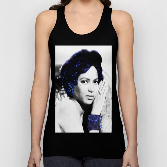 Dorothy Dandridge : Blue Sparkle Unisex Tank Top
