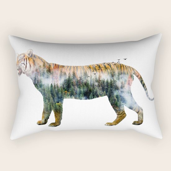 Tiger Rectangular Pillow