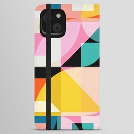 Modern Geometric Abstract Pattern Design  iPhone Wallet Case