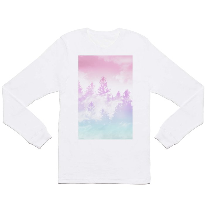 Unicorn Pastel Forest Dream #1 #decor #art #Society6 Long Sleeve T Shirt