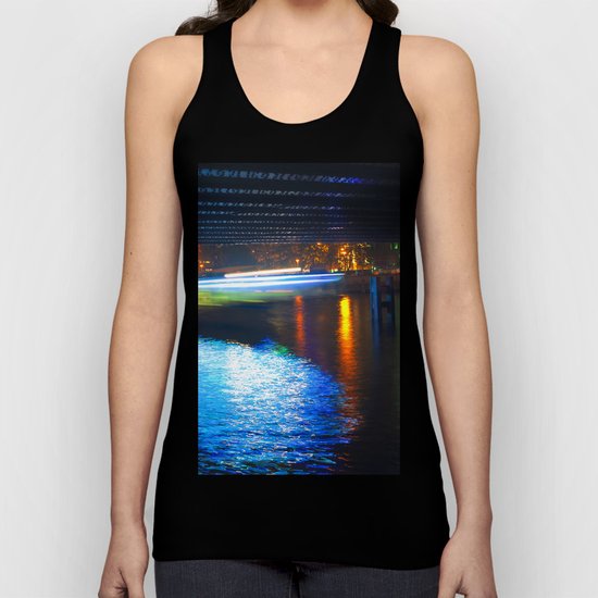Floating Aqua Lighting Unisex Tank Top