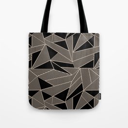 Geometric Abstract Origami Inspired Pattern Tote Bag