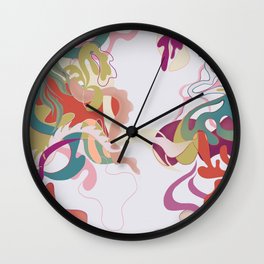 Fancy flowing design Wall Clock
