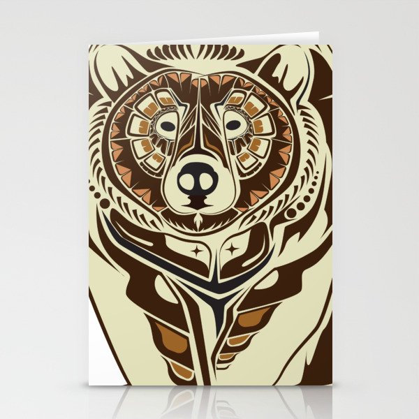 bear north west native americans style Stationery Cards by darajatiart ...