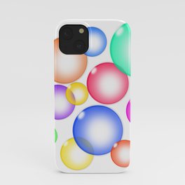 Colored happy bubbles iPhone Case