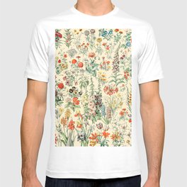 Wildflower Diagram // Fleurs II by Adolphe Millot XL 19th Century Science Textbook Artwork T Shirt