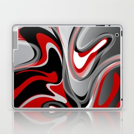 Liquify - Red, Gray, Black, White Laptop Skin