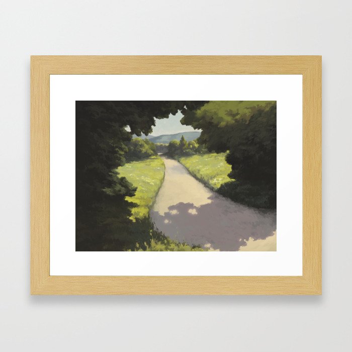 Manorism - Road Framed Art Print