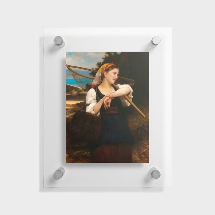 Daughter of Fisherman, 1872 by William-Adolphe Bouguereau Floating Acrylic Print