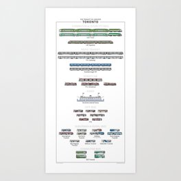 Guide - The Transit of Greater Toronto Art Print