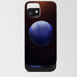 Neptune planet. Poster background illustration. iPhone Card Case