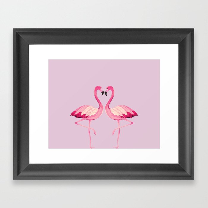Flamingos Framed Art Print