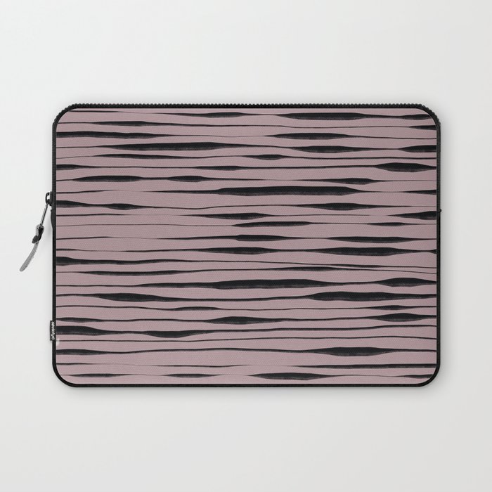 Hand Painted Lines / Thatch Laptop Sleeve