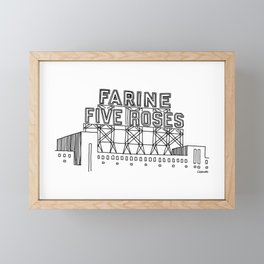 Montréal - Farine Five Roses - Black Framed Mini Art Print