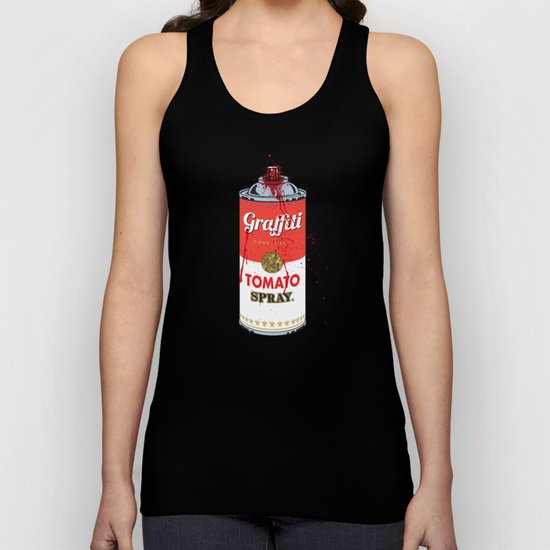 Graffiti Tomato Spray Can Unisex Tank Top