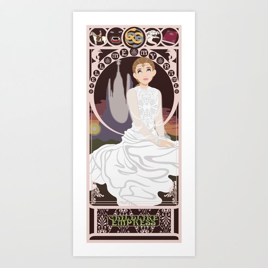 Childlike Empress Nouveau - Neverending Story Art Print