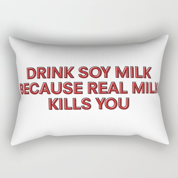 Drink Soy Milk Rectangular Pillow