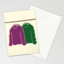 Hang clothes 3 Stationery Card