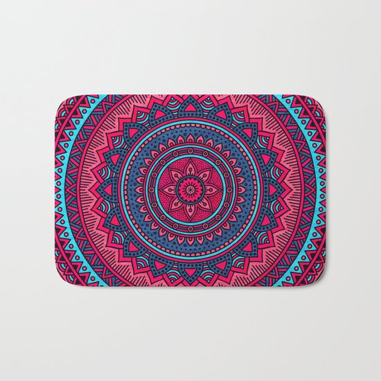 Hippie mandala 46 Bath Mat