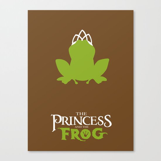 The Princess and the Frog Canvas Print