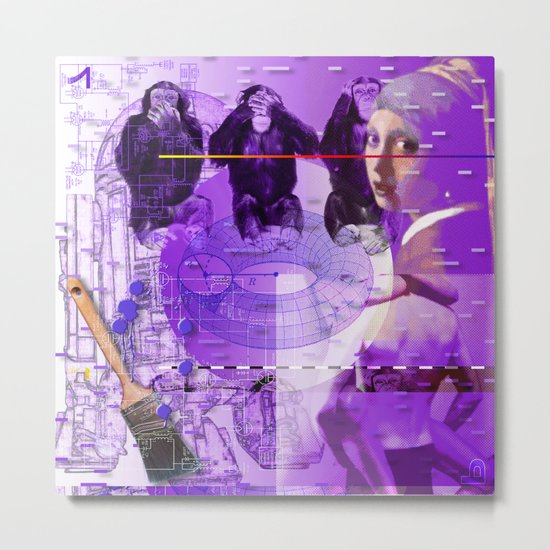 It's Just Not Gonna Happen < The NO Series (Purple) Metal Print