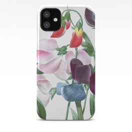 HIGHEST QUALITY botanical poster of Sweet Pea iPhone Case