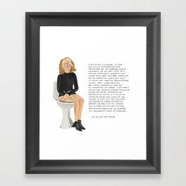 Gloria Steinem Framed Art Print