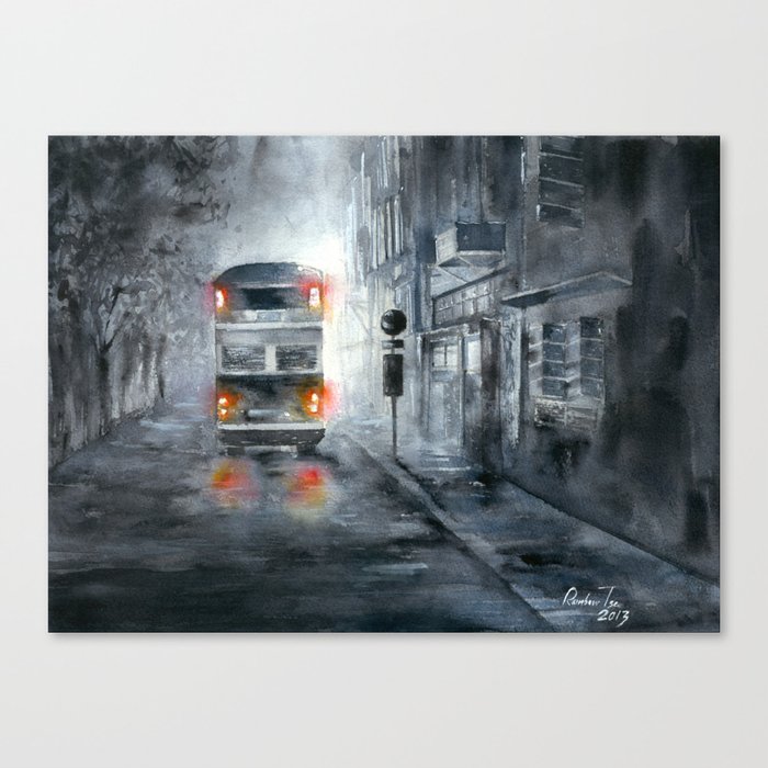 cold morning Canvas Print